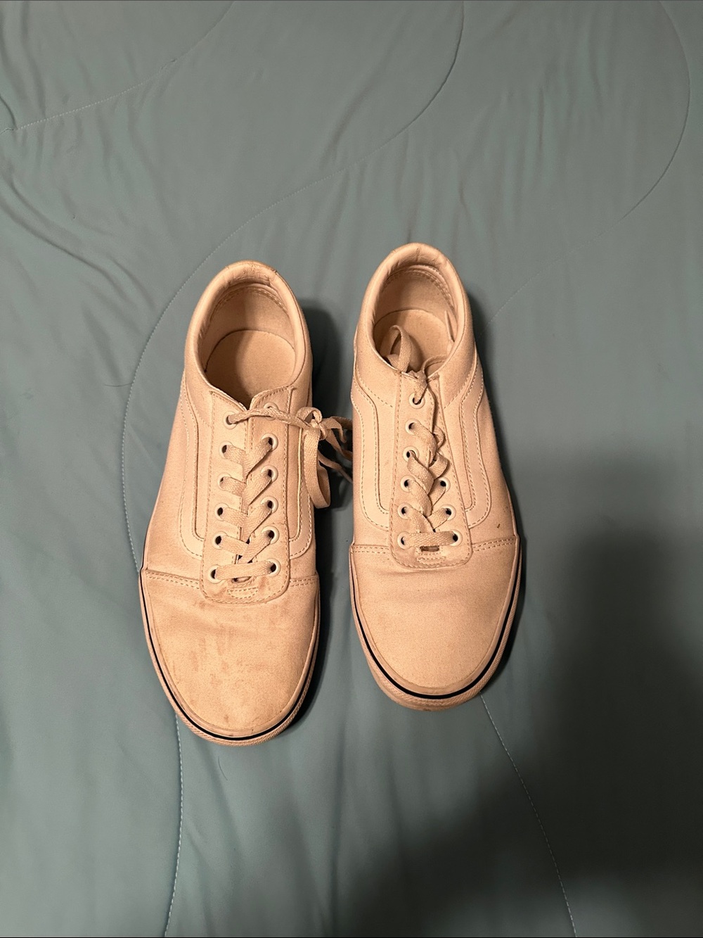 Vans Beige Low-Top Canvas Sneakers